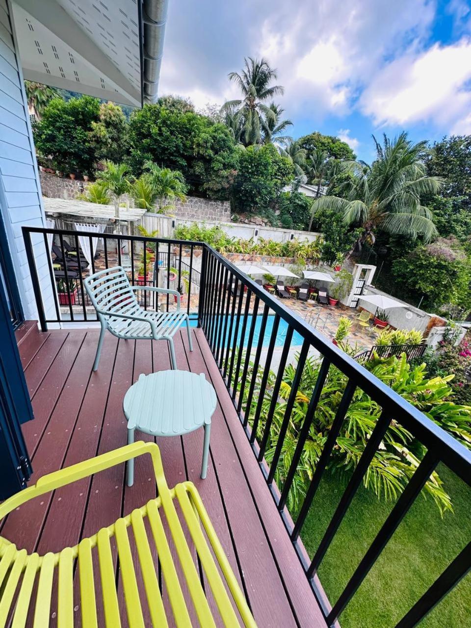 Lodoicea Apartments Bel Ombre Luaran gambar